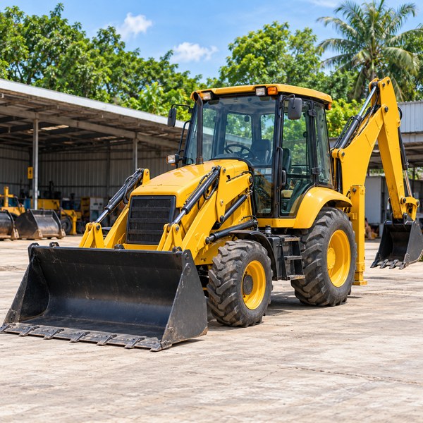 Rental equipment prepared in an organized Philippine yard